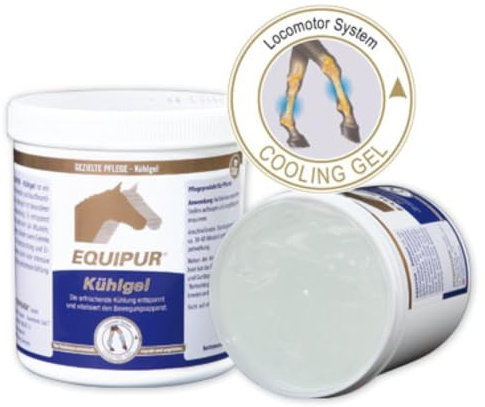 Equipur Kühlgel von Vetripharm | 1 kg | Pflegeprodukt für Pferde | Für eine erfrischende und kühlende Pflege nach der Belastung | Mit natürlichem Pfefferminzöl
