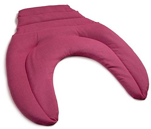 Nackenhörnchen mit Rückenteil - pink - Traubenkernkissen - Nackenkissen - Rücken Wärmekissen
