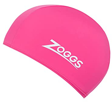 Zoggs Unisex Stretch Swimming Cap, Pink, One Size UK