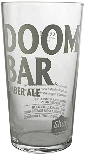 Pack of 1 Branded Doombar Pint Glass 20oz (58cl) CE - Toughened