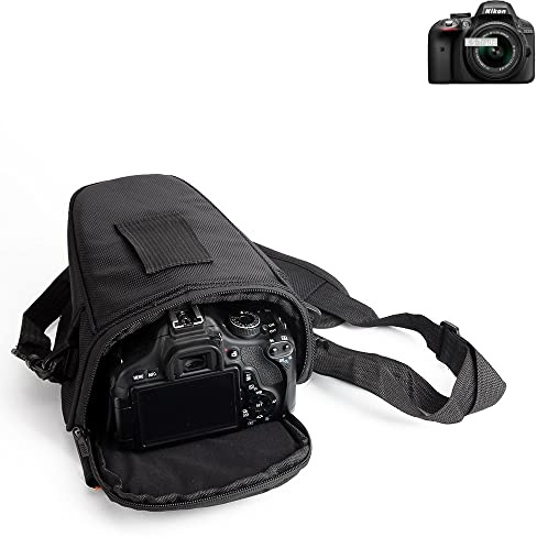 K-S-Trade Camara Case For Nikon D3300 Compatible With Nikon D3300: SLR Should Bag Camerabag Colt Design Rainproof Anti-shock DSLR DSLM SLR, Bridge Etc., Black -