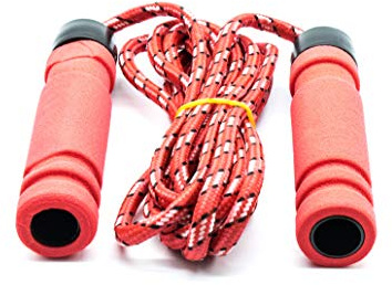 Golden Beads Soft Handle Skin Friendly Foam Skipping Speed Rope for kids, adults, Students, Fitness Exercise Boxing Jumping Gym 3 Colors