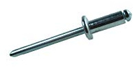 DIN 7337 Blindnieten St. Alu/Stahl Flachkopf 5,0 mm x 35 mm (100) Stück