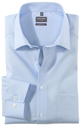Olymp Homme Chemise Business à Manches Longues Luxor,Comfort fit,New Kent,Blau 15,43