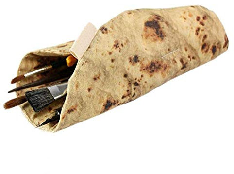 Aisoway Burrito Aufbewahrungstasche Make-up-Kollektion Tasche Lustige Burrito Tortilla-Rolle-Bleistift-Kasten-Feder-Beutel Schulbedarf nützliches Geschenk