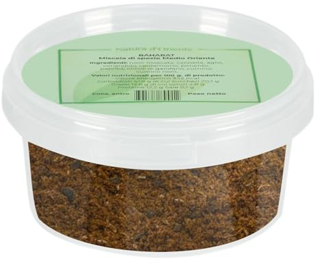 NATURA D'ORIENTE Baharat 100g – Mix di Spezie Orientali – Miscela Tradizionale Mediorientale per Carne, Cous Cous, Riso, Verdure e Zuppe.