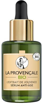 La Provençale Bio – L’Extrait de Jouvence Sérum Anti-Âge – Acide hyaluronique et Huile, Pour Tous Types de Peau Même les Plus Sensibles - 30 ml (L'emballage peut varier)