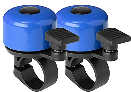 Binudum Campanello Bici Confezione da 2 con Suono Melodioso Classico Mini Campanello per Bicicletta per Bambini Adulti Clacson per Bici da Strada, Mountain Bike per Scooter, MTB, BMX