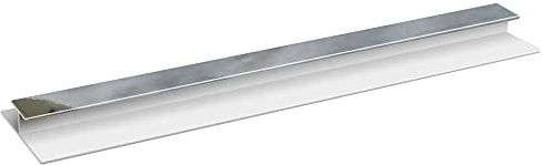 NRG 10mm Joining Bar H Trim Strip 2.6m Silver for Cladding PVC Panel 1 PCS | Plastic, for Shower Room, Kitchen, Ceiling, Wet room, Shower Enclosure
