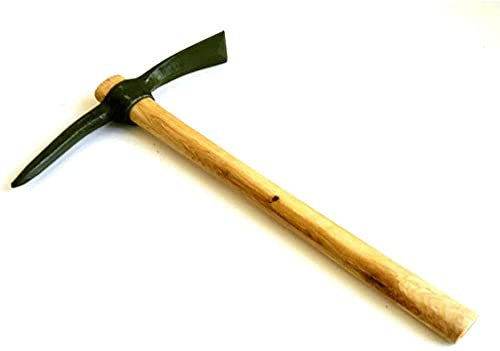 YZJSSL Herramienta de excavación Profesional de Acero Resistente Forjado con Pico de Mano, Ideal para Cultivar (Color: Negro)