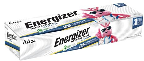 Energizer® Industrial Lithium AA Batteries, Pack of 24 Batteries, L91
