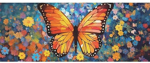 DNOVING 2 Rollen Schmetterling Geburtstag Geschenkpapier - 147,3 x 58,4 cm Geschenkpapier für Jungen & Mädchen Geburtstag & Babyparty GWP-725962531