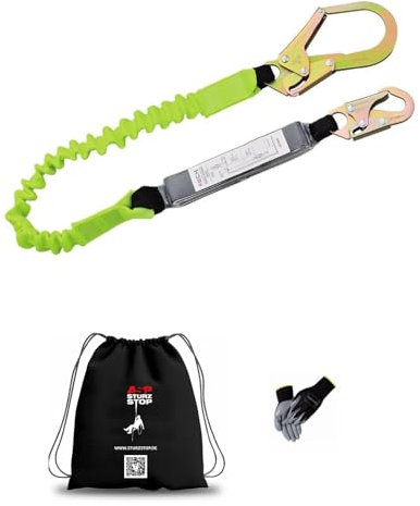 Falldämpfer EN355 elastik Halteband 1,3m - 1,8m inkl. Band Falldäpfer, Fallschutz, Absturzsicherung, Gerüstbau, Hebebühne