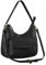 Benthill Handtasche Damen Echt Leder | Schultertasche aus echtem Rindsleder | Umhängetasche mit Reißverschluss | Ledertasche mit Henkel & Umhängegurt, Farbe:Schwarz