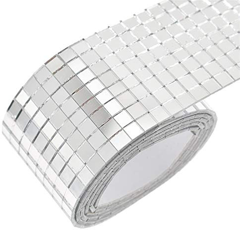 Mosaiksteine,mosaiksteine zum basteln Selbstklebende Glas Mini Square Spiegel Mosaikfliesen für Badezimmer DIY Handgemachte Handwerk Dekoration