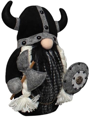 STOBAZA Zwergpuppe Mit Axt Und Schild Weihnachten Dekoration Aus Hochwertigem Und Stoffmaterialien Niedliche GNOME Puppe Für Party Und