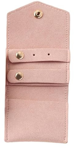 Organizer da viaggio per rotoli di gioielli, borsa per rotoli di gioielli - Custodia piccola per gioielli,Custodia per gioielli da viaggio, borsa pieghevole per gioielli per anelli, collane, orecchini