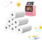 6 Rouleaux Appareil Photo Impression Papier, Rouleau thermique,Papier Thermique Auto-adhésif Blanc pour Appareil Photo Portable - Accessoires pour Impression de Photos Instantanées