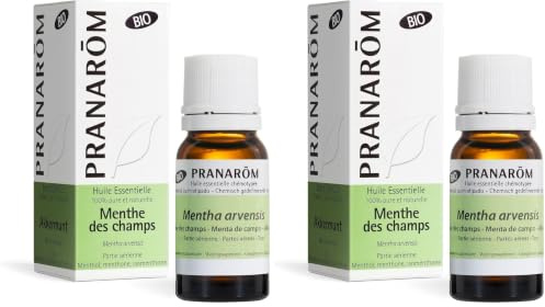 PRANAROM - Menta de Campo Bio - Aceite Esencial Quimiotipado - Digestión - Puro y Natural - HETC - 10ml (Paquete de 2)