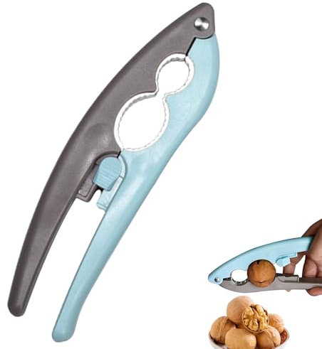 1PCS Nut Crackers Multifunctional Nutcracker Sturdy Stainless Steel Nutcrackers Opener Tool with Non Slip Handle Opener Nut Crackers for Walnuts Pecan Nut Hazelnuts Almonds Brazil Nutsts