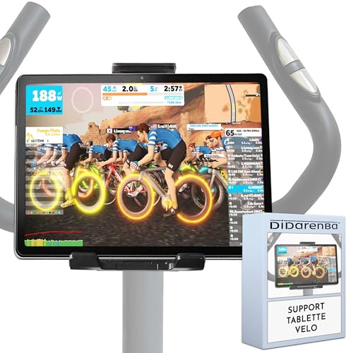 Didarenba Tablet Halterung Fahrrad hometrainer Heimtrainer gültig für alle auf dem Markt befindlichen Tablet-PCs und alle Arten von Lenkern