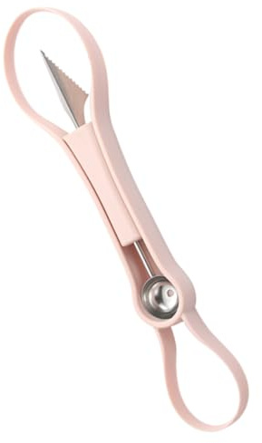Alipis Scavino Per Anguria in Acciaio Inox Raccoglitore Per Palline Di Melone Utensile Per Frutta Cucchiaio Per Melone Tagliafrutta Multifunzionale