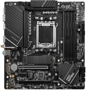 WLTDYZZLDN Scheda Madre Fit for MSI PRO B650M-A WiFi B650 AM5 DDR5 for Ryzen 7/9/5 7800X3D 7950X3D 7600X 7700X M.2 Micro ATX Gaming Motherboard