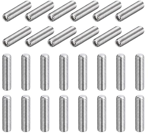 QUARKZMAN 30 Stück M5-0.8 x 20mm Madenschrauben 304 Edelstahl Napfpunkt Innensechskant Schrauben Für Badezimmer Armaturen Möbelreparatur DIY Projekt