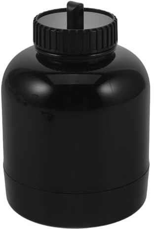 Healeved Vaso Mezclador de proteínas con Tapa de Rosca - 22 ml, Recipiente para Polvos de Gimnasio, tamaño Viaje, Botella mezcladora para Entrenamientos, Fitness y Deportes, Color Negro