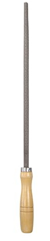 sourcing map Râpe à bois ronde en acier de 30,5 cm multifonction avec poignée en bois pour le travail du bois, l'affûtage du bois et du métal