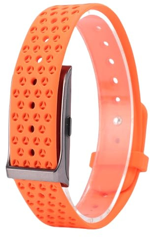 Jiawu Smartes Armband für Damen und Herren, Wasserdicht Bis 10 M, Fitness-Tracker mit 127 Sportmodi, Kontinuierliche Datenaufzeichnung Rund um die Uhr für Training (ORANGE)