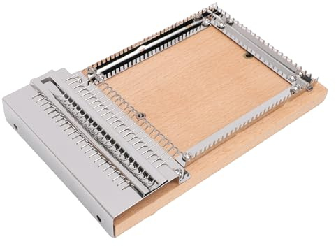 Fafeicy Tabla de Tejer de Madera, Herramienta para Tejer a Mano para Proyectos de Bricolaje, Fácil de Usar con Acero Inoxidable y Madera de Haya, Ideal para Niños y Adultos