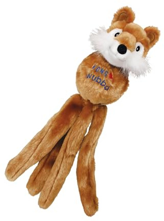 KONG – Wubba Freunde – Quietschendes Apportierspielzeug – Kleine Hunde (verschiedene Figuren)
