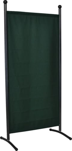 ANGERER Stellwand 178 x 82 cm, grün | Raumteiler, Raumtrenner, Sichtschutz, für Windschutz & Schatten auf Balkon, Bezug aus waschbarem Stoff, Made in Germany
