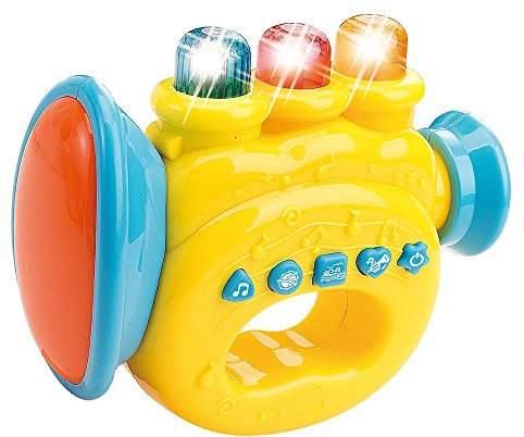 WEofferwhatYOUwant Baby Harfe – Musikspielzeug ab 9 Monaten – Mit LED-Lichtshow, Wiegenliedern & Spielmodi – Sensorische Früherziehung – BPA-frei & Tragbar – Batterien inklusive