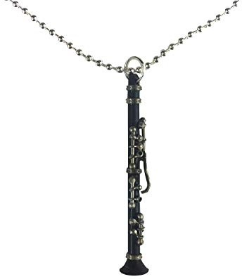 Miniblings Collier Clarinette 80cm Musicien clarinettiste avec boîte