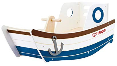 Hape Wellenschaukler aus Holz, Schaukelspielzeug in Bootsoptik für Kinder ab 12 Monaten