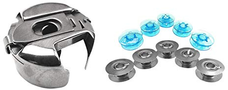 ZickZackNaehmaschine Spulenkapsel, Blaue Spulen und Metall Spulen für Pfaff tipmatic Nähmaschinen