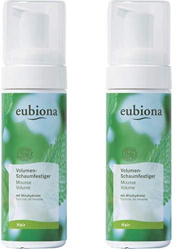 Eubiona Volumen-Schaumfestiger Minze-Granatapfel, 2 x 150ml