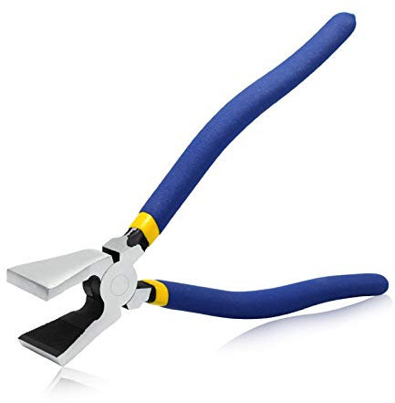 SPEEDWOX Pinze per vetro a ganasce piatte da 20,5 cm, Pinze per vetri macchiati, Strumento per la rottura del vetro, Strumento per la rottura di mosaici, Durevoli