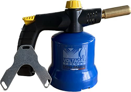 CEVAL Lampe à souder Piezzo 200°C Bleu Noir Acier 750°C