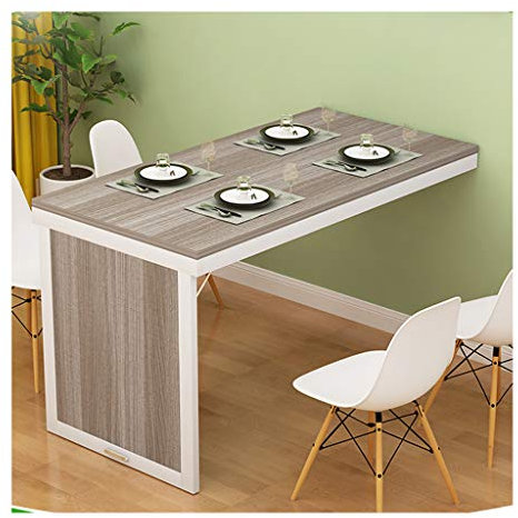 WandKlapptisch HUAHUAWand Klapptisch Aus Massivholz, Platzsparender Esstisch Für Die Küche, Laptop-Tisch Für Den Kinderschreibtisch, 12 Größen(Size:80x50x75cm)