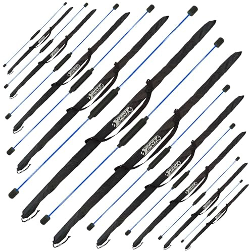 Best Sporting Schwingstab Fitness Set in 3 Farben I Swingstick für Ganzkörpertraining I Gymnastikstab mit Anleitung für 16 Übungen I Fitnessgeräte für zuhause I Elastic Fitness Bar