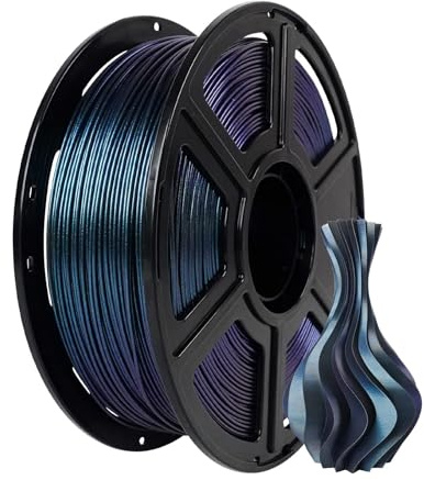 FLASHFORGE PLA Filament 1.75mm +/- 0.02mm Burnt Titanium, Color Changeable 3D Printer Filament 1kg (2.2lbs), Chameleon Changing Colors with Light, Perfectly Hide The Layer Line