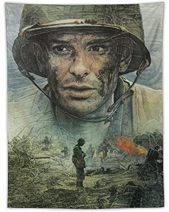 SATOU Hacksaw Ridge Classic War Movie Tapestry (2) Print Photo Art Painting Polyester Tapestry Home Decorative Bedroom Modern Decor Tapestries Gifts 30x40