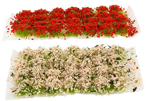 Happyyami Kunstrasen Statische Grasbüschel Kunstblumenmodell Unregelmäßiges Gras DIY-sandtisch-Ornament Miniaturhausschmuck Miniaturlandschaftsdekor Simuliertes Grasdekor