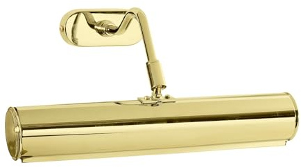Licht-Erlebnisse Wandleuchte Messing poliert B: 30 cm schwenkbar 2x E14 Bilderleuchte Wandlampe innen Wohnzimmer Flur Beleuchtung