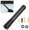CGEAMDY Antenna per Auto in Lega Di Alluminio, Antenna Di Sostituzione Del Tetto Dell'asta Corta Dell'automobile, Vite in Fibra Di Carbonio Radio Breve Antenna per La Modifica Dell'auto(Nero)