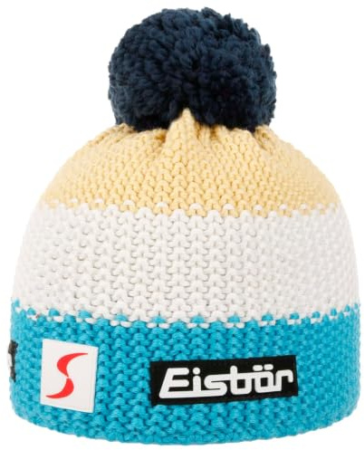 Eisbär Star Skipool Kids Beanie Strickmütze Kindermütze Skimütze Bommelmütze Kinder - Made in Austria mit Futter, Futter Winter Herbst-Winter