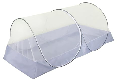 Mückennetz Outdoor Camping, Faltbar Moskitonetz pop up Zelt, Tragbares Reise Moskito Zelt mit Seitlichem Reißverschluss, für Tour, Wanderung, Schlafzimmer, Outdoor (200 * 100 * 73cm, Grau)